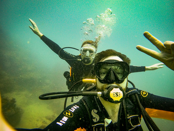 Diving selfie, Coron