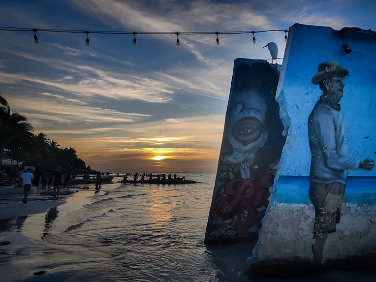 The beach at Holbox