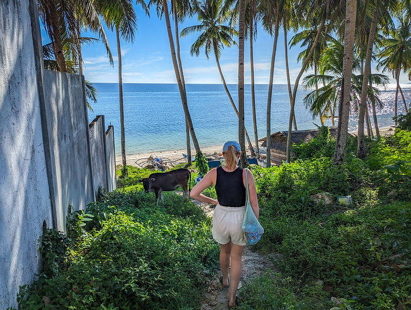 Anda, Bohol - beach path