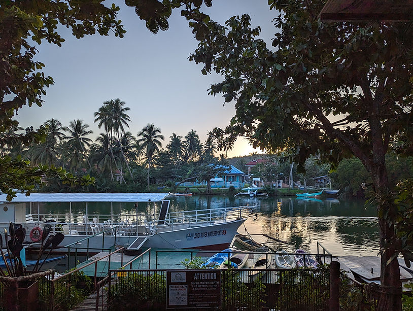 View from the hotel restaurant, Loboc