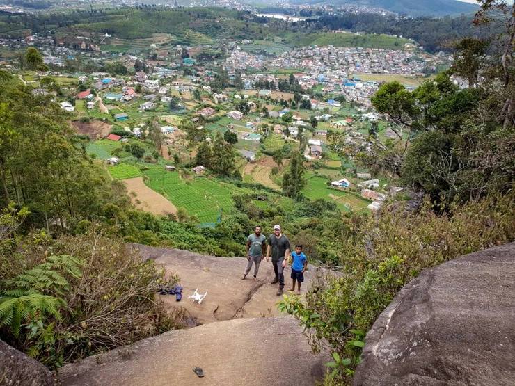 The view from Lovers Leap Waterfall, Nuwara Eliya