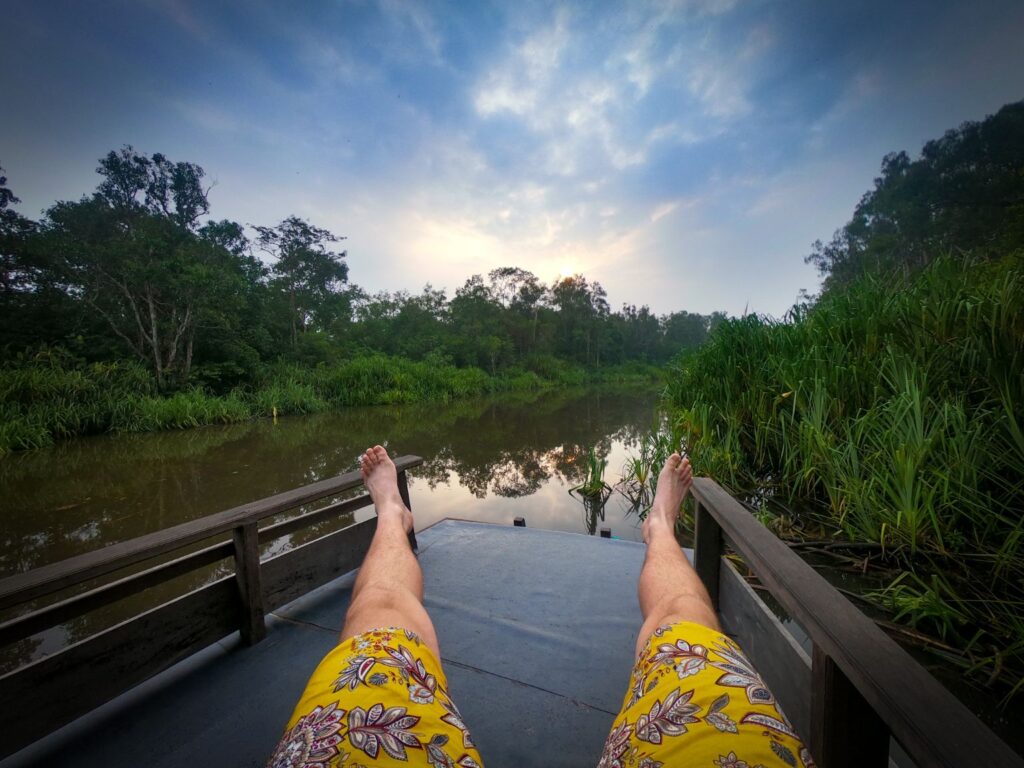 On a Klotok, Sekonyer River, Borneo