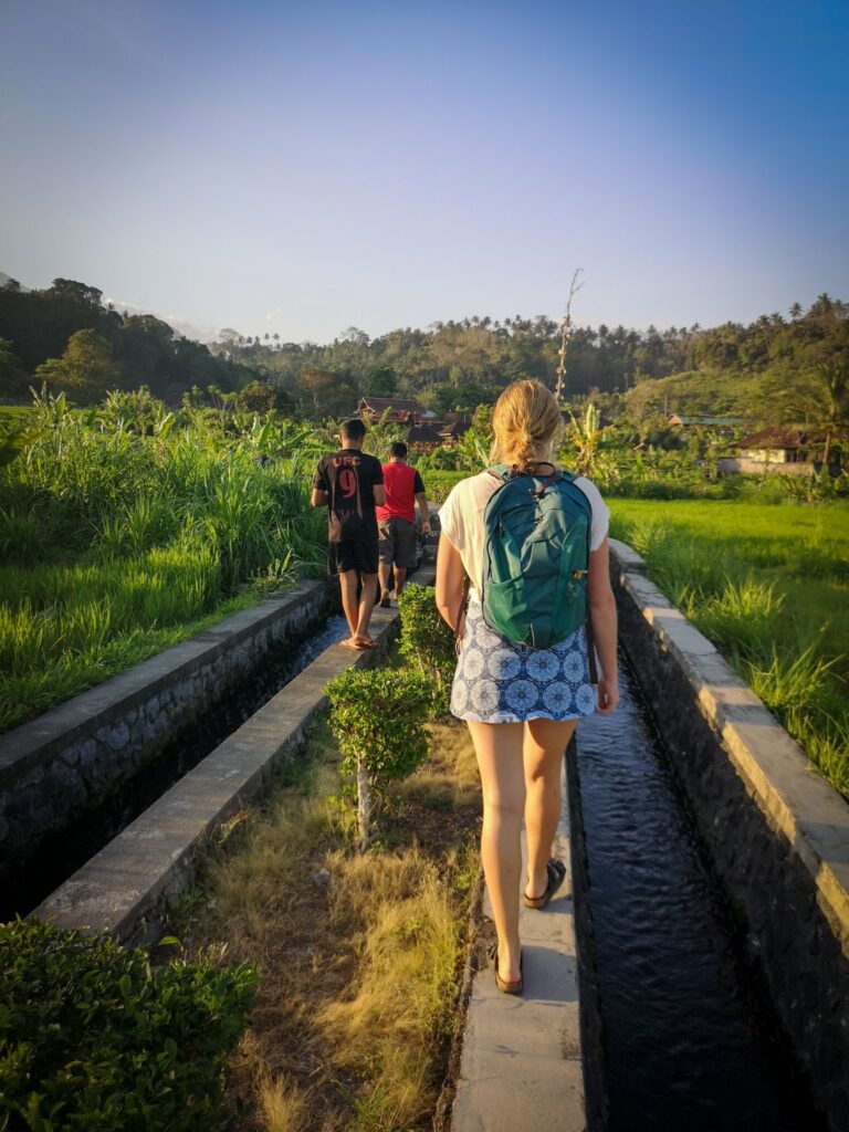 Walk near the Water Palace, Amed, Bali