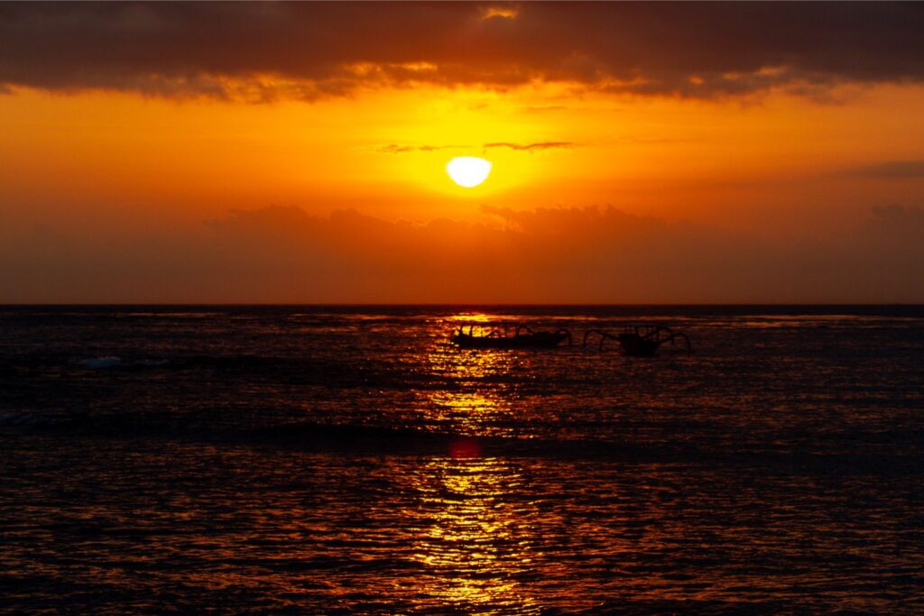 Sunset at Crystal Bay, Nusa Penida