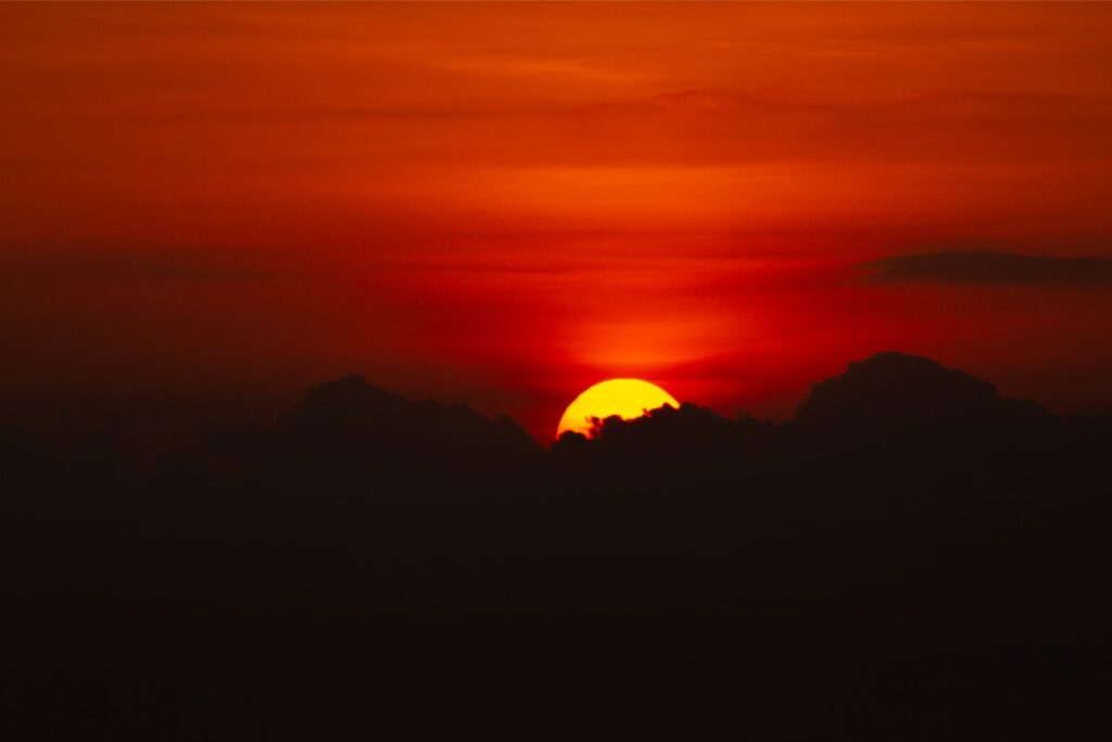 Sunset at Crystal Bay, Nusa Penida