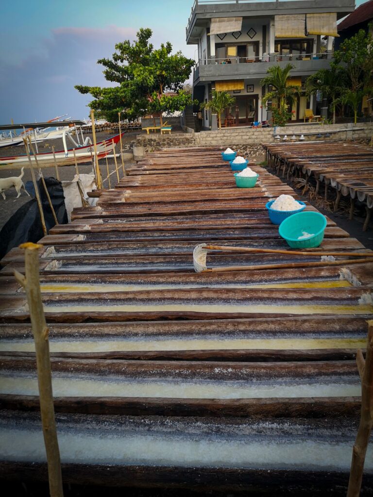 A salt farm, Amed, Bali