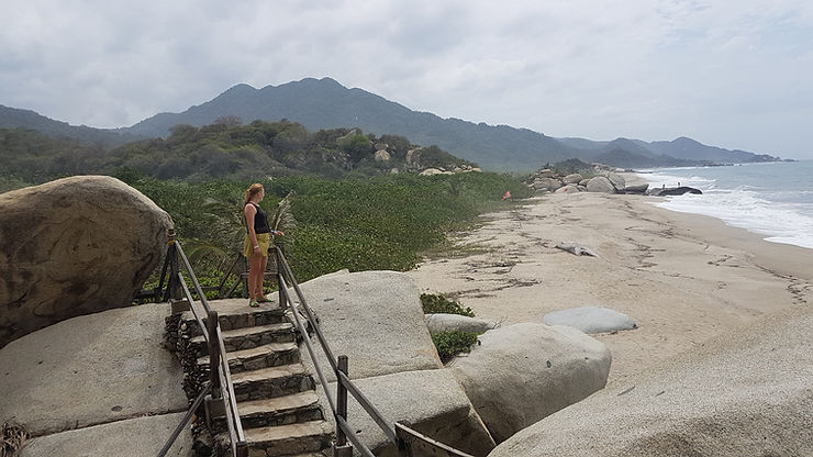 Our first view of the Tayrona Beaches