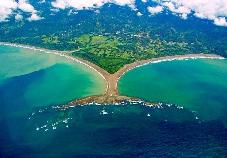 Uvita's Whale Tail Beach